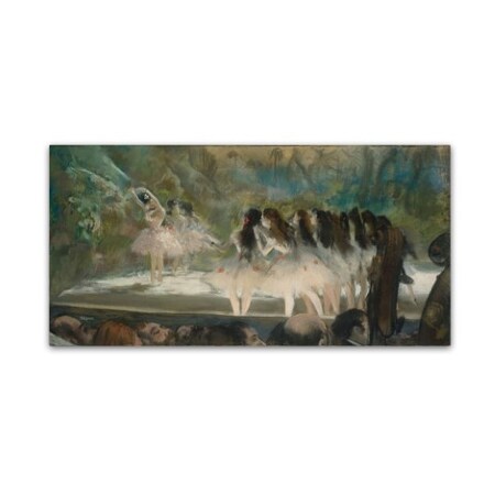 Trademark Fine Art Degas 'Ballet At The Paris Opera' Canvas Art, 16x32 AA00573-C1632GG
